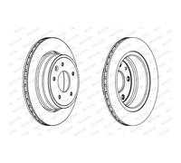 Discos de freno FERODO DDF1004 trasero, ventilado , 2 Pieza