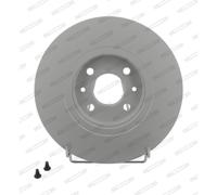Discos de freno FERODO DDF1124C delantero, ventilado , 2 Pieza