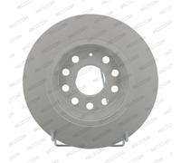 Discos de freno FERODO DDF1306C trasero, macizo, 2 Pieza