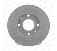 Discos de freno FERODO DDF1622C trasero, macizo, 2 Pieza