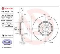 Disco de freno BREMBO 09A42611 delantero, ventilado , 1 Pieza