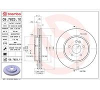 Discos de freno MERCEDES-BENZ CLASE M ML 230 09.7823.11