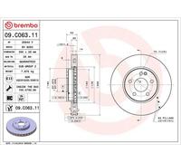 Discos de freno MERCEDES-BENZ MARCO POLO Camper 180 CDI 09.C063.11