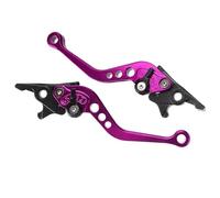 Discos de freno para moto Ajuste Para Honda Compatible Con Suzuki Accesorios De Motocicleta Modificación 1 Par De Palanca De Tambor De Manija De Freno De Embrague De Motocicleta(PURPLE)