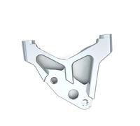 Discos de freno para moto Amortiguador de impacto frontal Fit Forr compatible con Fast 30/31/33core, pinza de freno de 100mm, freno de motocicleta modificado de disco de 220mm(220mm Left silver)