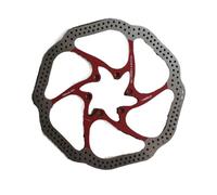 Discos de freno para moto Rotor de disco de freno de bicicleta HS1 Disc 160/180 mm, compatible con frenos de disco BB5/BB7 AVID MTB para montaña y carretera.(180mm red)