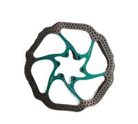 Discos de freno para moto Rotor de disco de freno de bicicleta HS1 Disc 160/180 mm, compatible con frenos de disco BB5/BB7 AVID MTB para montaña y carretera.(180mm green)