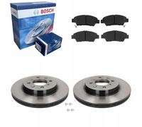 Discos de freno + pastillas delanteras BOSCH para HONDA CITY V JAZZ III 2008-