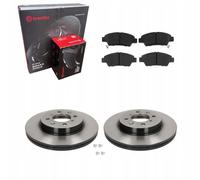 Discos de freno + pastillas delanteras BREMBO HONDA CITY V JAZZ III 2008-