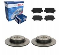 Discos de freno + pastillas traseras BOSCH para HONDA CIVIC VIII 2006- IX 2012-