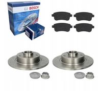 Discos de freno + pastillas traseras BOSCH RENAULT SCÉNIC III GRAND SCÉNIC...