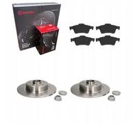Discos de freno + pastillas traseras BREMBO RENAULT LAGUNA II 2001-2007