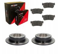 2x Disco de freno Eje trasero macizo 19-2526 MAXGEAR para SSANGYONG DAEWOO