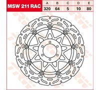 Discos de freno RAC 320 mm Trw Benelli Moto-guzzi BMW KTM Yamaha Ducati April...