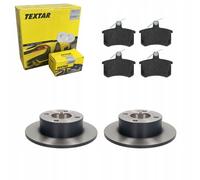 Discos de freno Textar + pastillas traseras AUDI 100 C2 C3 80 B3 B4 90 B2 B3 ...