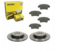 Discos de freno Textar + pastillas traseras FIAT GRANDE PUNTO 2005-