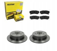 TEXTAR 2x Disco Freno Trasero Ø302 MM Completo para Hyundai Santa Fe II CM 2.2