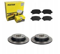 Discos de freno Textar + pastillas traseras OPEL ASTRA G II H III MERIVA A