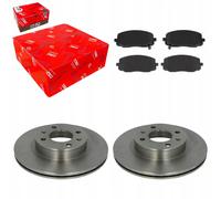 Discos de freno TRW + pastillas delanteras para HYUNDAI i10 I 08- KIA...