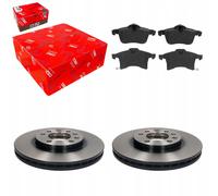 Discos de freno TRW + pastillas delanteras para OPEL ASTRA H III MERIVA A COR...