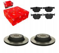 Discos de freno TRW + pastillas traseras para BMW 5 E60 E61 2002- 6E63