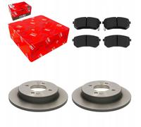 Discos de freno TRW + pastillas traseras para HYUNDAI i10 I 07- KIA PICANTO 04-
