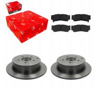 Discos de freno TRW + pastillas traseras para HYUNDAI SANTA FE II 2006-2012