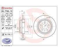 Brembo 08776511 Discos de Freno con Recubrimiento UV, Set de 2