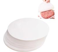 Discos de hamburguesa redondos de papel sulfurizado - 500 piezas de 10 cm, papel antiadherente para hamburguesa, ideal para cocinar, tostar y separar la carne