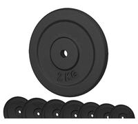 Discos de hierro fundido G5 HT SPORT Ø Agujero 25 mm para gimnasio y gimnasio en casa de 0,5 a 20 kg para mancuernas y pesas (1 x 2 kg)…