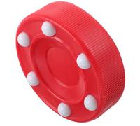 Discos de Hockey de Interior para Partidos y Entrenamientos, Rojo | Puck de Pp, Control Mejorado y Diseño de Patín, Compatible Varias Superficies para Juegos