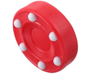 Discos de Hockey de Interior para Partidos y Entrenamientos, Rojo | Puck de Pp, Control Mejorado y Diseño de Patín, Compatible Varias Superficies para Juegos