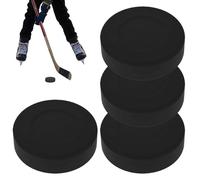 Discos De Hockey - PVC + Goma 7×2cm | Pelota De Hockey Sobre Hielo | Disco De Práctica De Entrenamiento | Para Pistas De Hielo, Hockeys Callejero, Tiro, Pase, Manejo De Palos, Al Aire Libre, Ideal Par