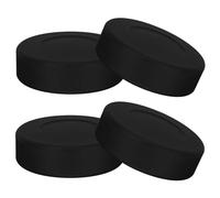 Discos de hockey sobre hielo Entrenamiento Tamaño de regulación oficial - Premium 4 piezas Mini clásico para niños que practican Piso juvenil Rodillo de calle Patio trasero Juego interior al aire libr