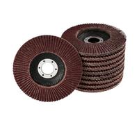 Discos de láminas profesionales, diámetro 115 mm, grano 40, marrón, para metal y madera, para amoladora angular