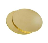 Discos de latón, 2 discos redondos de latón H62 5 mm grosor, ideales for estampación metal y manualidades(Diameter 25mm)