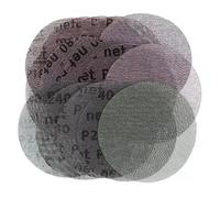 Discos de lija con gancho y bucle de malla de 150 mm, almohadillas de 6 pulgadas, grano 80/120/180/240/320, papel de lija antibloqueo y sin polvo for muebles, pisos y madera de automóviles.(120grit)