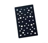 Discos de lijado Almohadilla de respaldo de esponja de nailon para madera para lijado deslizante Almohadilla de lijado para lijadora multiusos para profesionales DIY (46 agujeros)