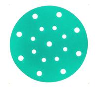 Discos de lijado de 150 mm 100 almohadillas de lijado de gancho y bucle con papel de lija surtido de 17 agujeros de grano 60-2000(150grit)