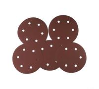 Discos de lijado de 225 mm, hojas de repuesto para lijadora de paneles de yeso, 6 agujeros, papel abrasivo de óxido de aluminio para pulido de madera, metal, piedra, grano 40-2000, grano 240