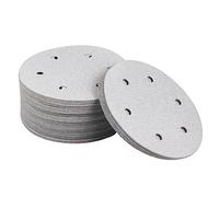 Discos de lijado de 225 mm - Papel de lija de gancho y bucle de 100 piezas for lijadoras orbitales - 6 orificios, varios granos(320grit)
