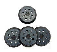 Discos de lijado de 8 agujeros de 4.84 pulgadas compatibles con lijadoras orbitales aleatorias BO5041 M9202B 04, capa de goma duradera, panel trasero, gancho trasero