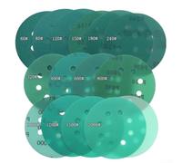 Discos de lijado de 8 agujeros de 5 pulgadas hechos de grano de circonita premium, adecuados para lijado húmedo y seco de varios materiales, 5 piezas (800#)