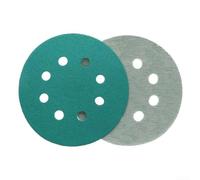 Discos de lijado de circonita de 5 pulgadas y 8 agujeros para un pulido eficaz en húmedo y seco, para varios materiales, 5 discos (80#)