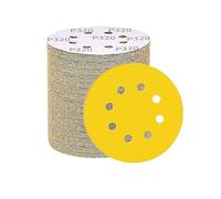 Discos de lijado, Discos de lijado 125 mm, 5 pulgadas, 8 agujeros, grano 46-320 for carpintería metalúrgica(Gold,320)