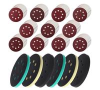 Discos de lijado para lijadoras orbitales - 12,7 cm 8 agujeros discos de cojín para pulir - Patines interfaz de lijado - para Pulidor Pulido Pulido Lijadora Orbital Madera Metal de Yeso