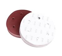 Discos de lijado profesionales para placas de yeso de 9 pulgadas, 50 unidades de abrasivos con diseño de ventilación de 6 agujeros para hojas de papel de lija abrasivo de cartón yeso