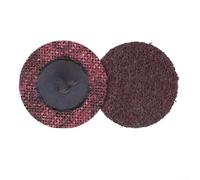 Discos de lijado rectangulares de nailon de 2 pulgadas para eliminación de óxido, acabado de pulido y desbarbado con ajuste de bloqueo seguro (rojo, 2 pulgadas)