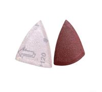 Discos de lijado triangulares de alto rendimiento 30 piezas de papel de lija de óxido de aluminio para herramientas oscilantes con granos mixtos