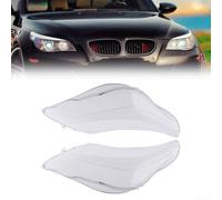 Discos de luz de policarbonato para BMW Serie 5 para e60 para e61 M5 faros de reparación de carcasa de reparación de cristales transparentes montaje directo OEM 63127165571